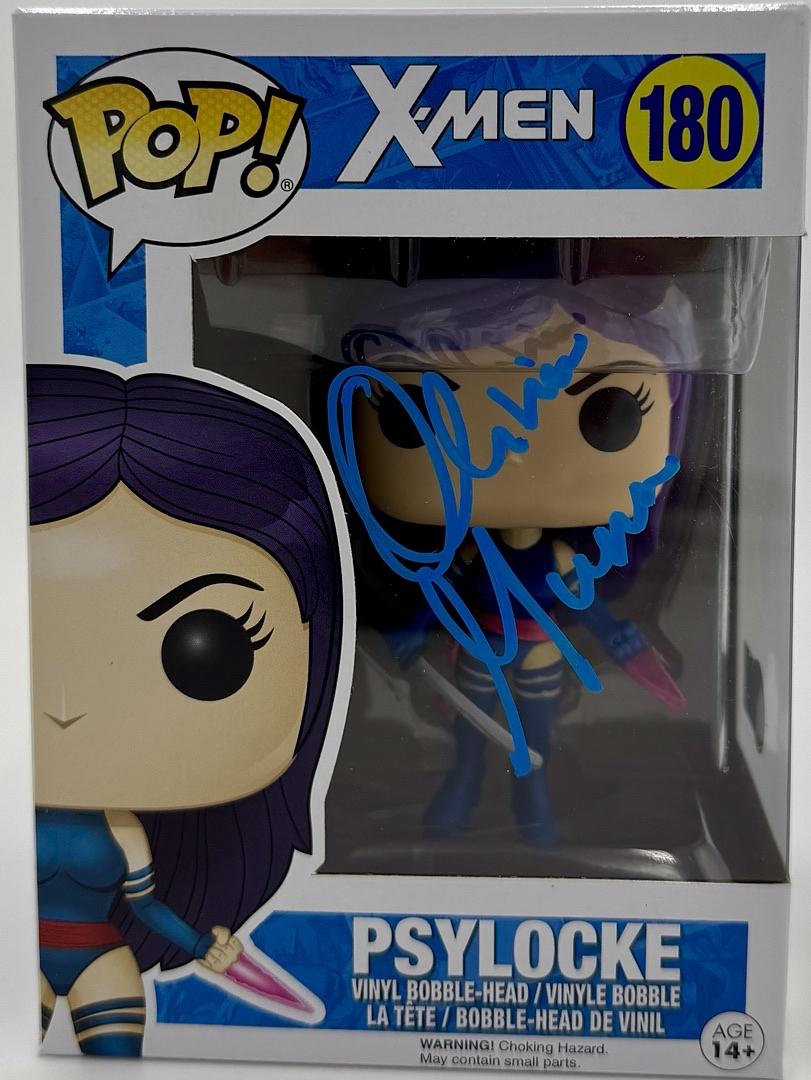 Olivia Munn Signed Funko Pop #180 Psylocke X-Men - Beckett COA